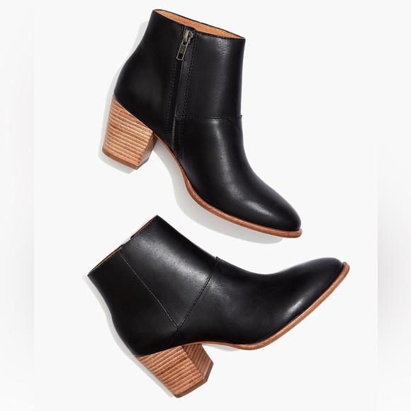 Madewell The Rosie ankle boot in black leather 8.5 - Picture 8 of 9